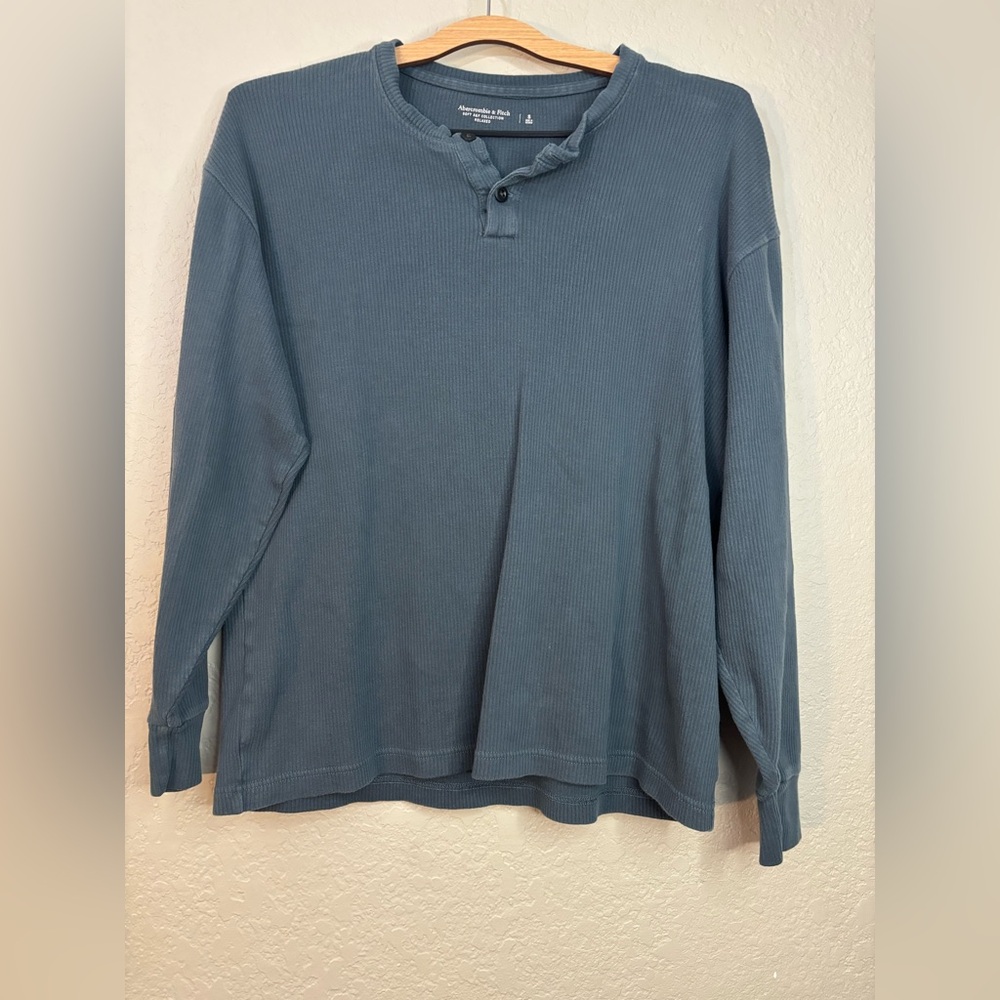 Abercrombie & Fitch Slate Long Sleeve Tee Thermal Size S